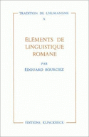 Éléments de linguistique romane